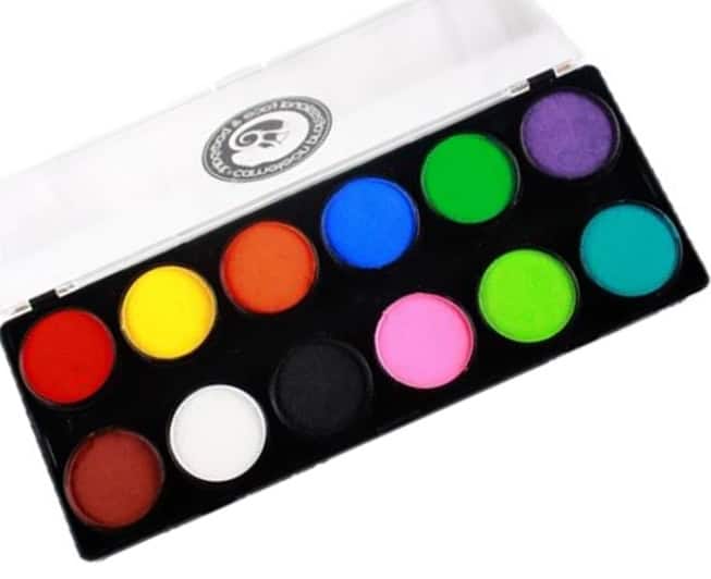 Cameleon Face Paint Base Palette 12