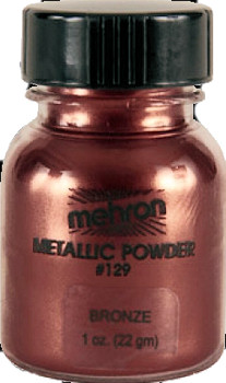 Mehron Makeup Metallic Powder with Mixing Liquid (Copper)
