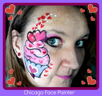 Valentine's Day Face Painting Chicago Face Painter